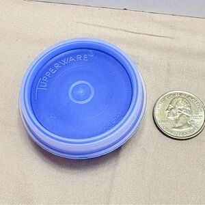 Tupperware Midget Container Vibrant Blue Lid brand new